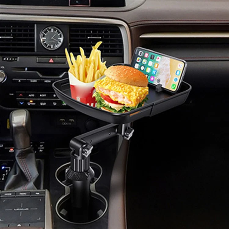 Support de téléphone voiture QIPU B01 avec plateau repas, porte-snacks et support