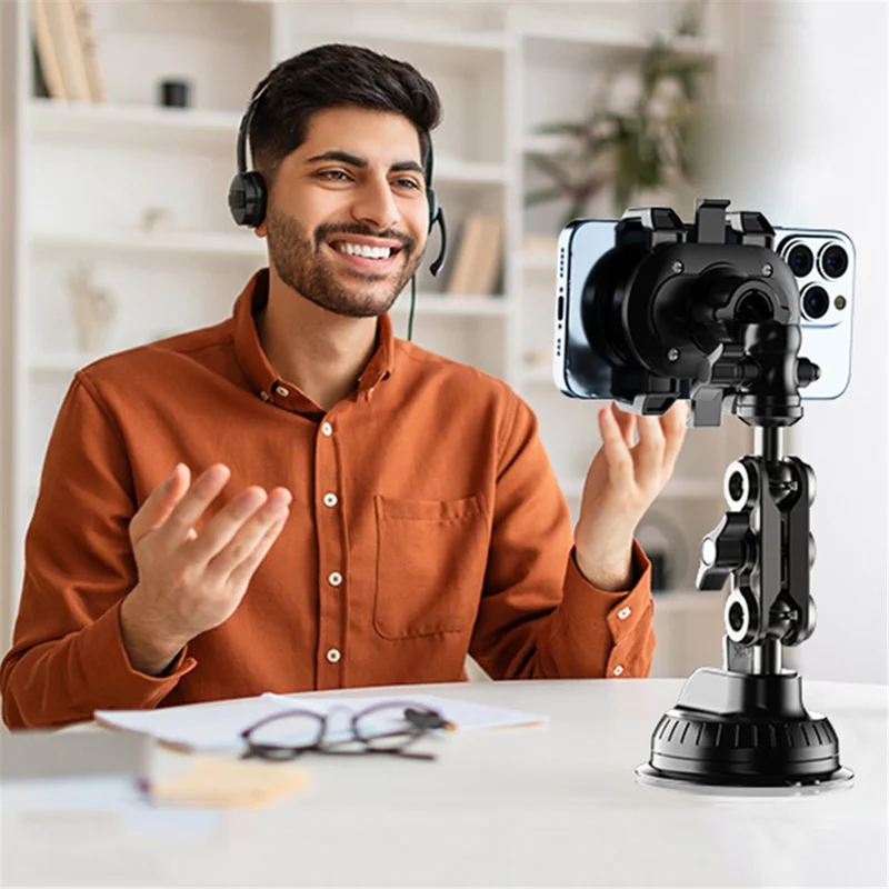 Car Cell Phone Mount Bracket Universal Overhead Car Suction Cup Phone Holder for for iPhone 16 / 16 Plus / 16 Pro / 16 Pro Max