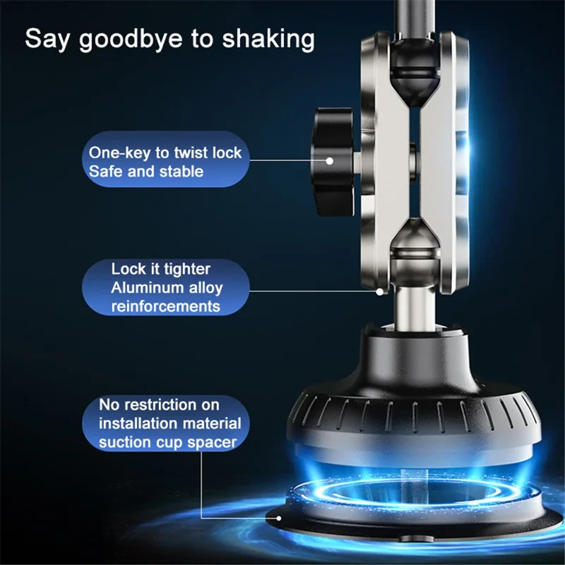 Car Cell Phone Mount Bracket Universal Overhead Car Suction Cup Phone Holder for for iPhone 16 / 16 Plus / 16 Pro / 16 Pro Max