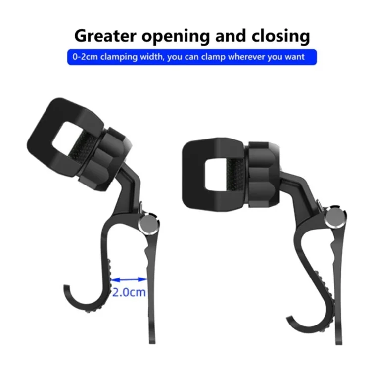 Multi-functional Clip-on Car Back Seat Mobile Phone Holder Bracket Hook Hanger - Grey