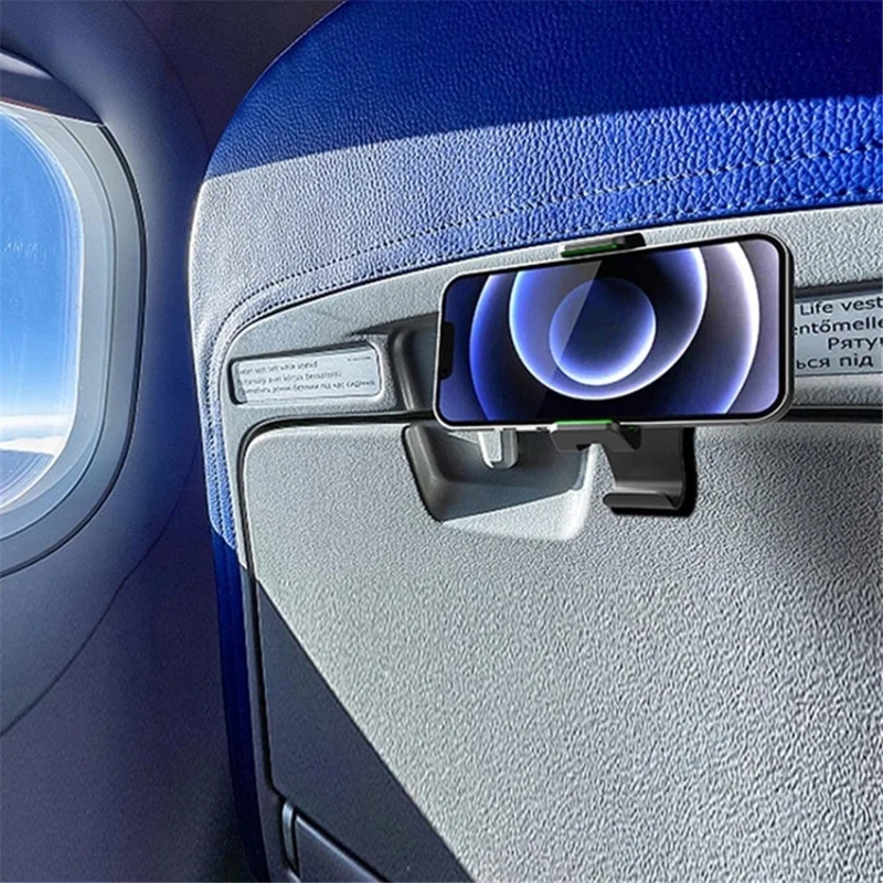 Multi-functional Clip-on Car Back Seat Mobile Phone Holder Bracket Hook Hanger - Green