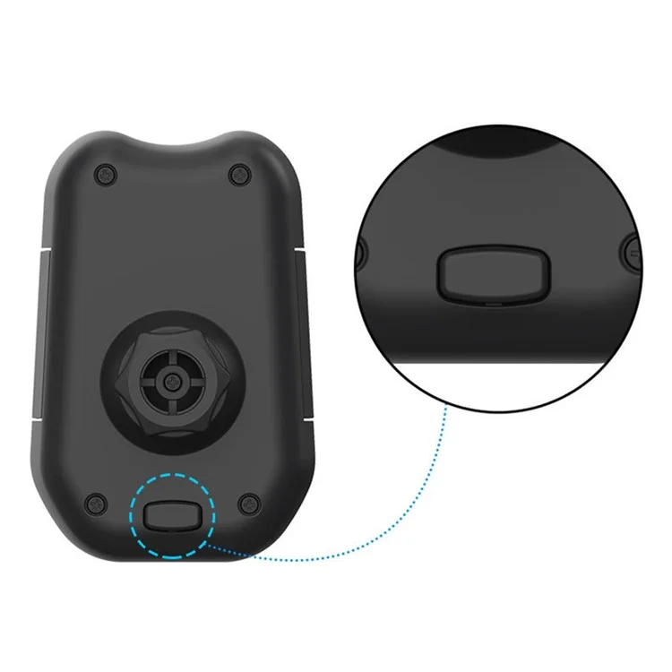 L012+M082 Car Outlet Hoplet Holder Plastic 360-градусный Вращающийся Телефонский Кронштейн - Черный
