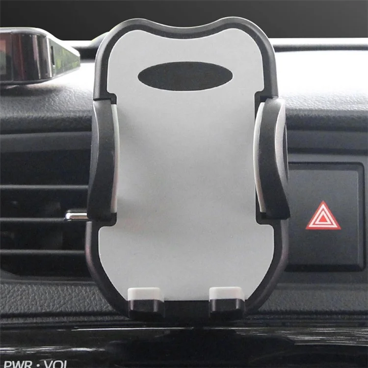L104+M082 Car Outlet Outlet Chinchilla Design Design Holder Plastic Вращающийся Телефон. - Серый