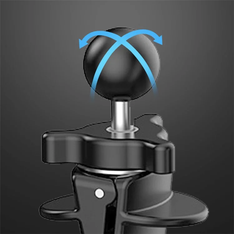 L104+M082 Car Outlet Outlet Chinchilla Design Design Holder Plastic Вращающийся Телефон. - Серый
