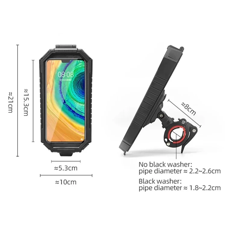 Support de téléphone portable pour vélo électrique ROCKBROS étanche à la pluie