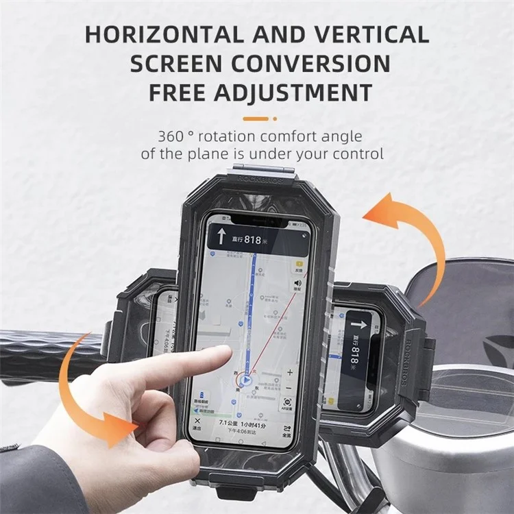 Support de téléphone portable pour vélo électrique ROCKBROS étanche à la pluie