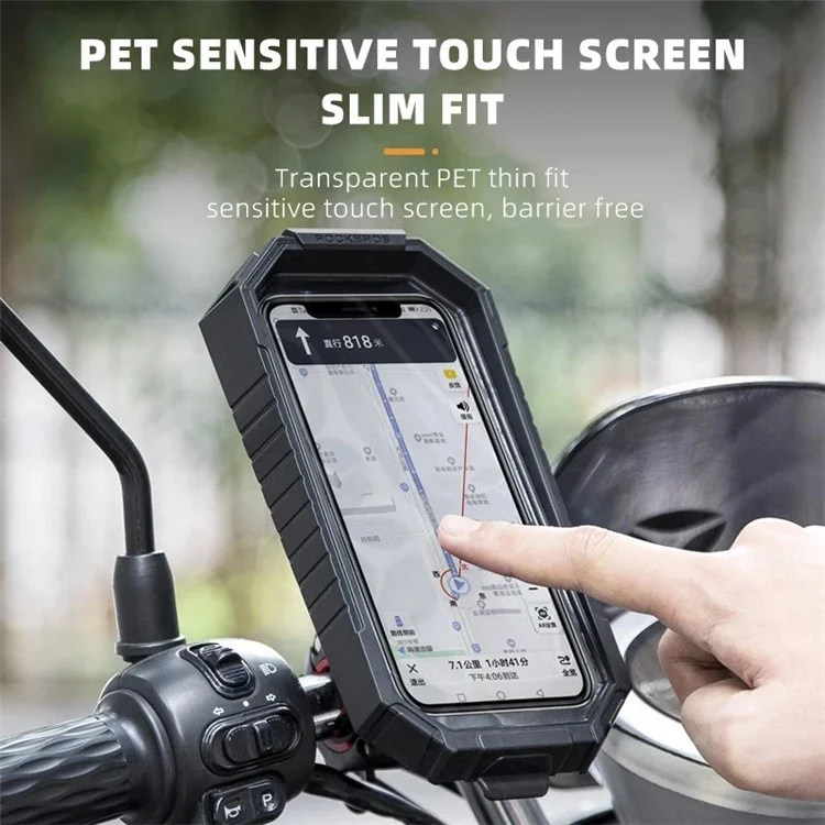 Support de téléphone portable pour vélo électrique ROCKBROS étanche à la pluie