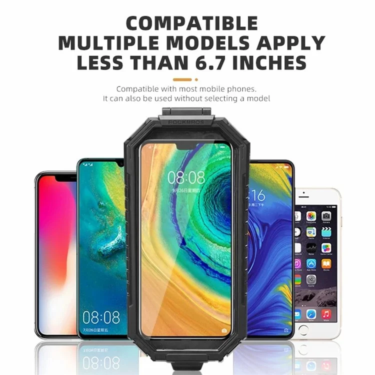 Support de téléphone portable pour vélo électrique ROCKBROS étanche à la pluie