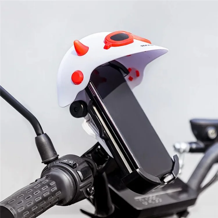 ROCKBROS HW-83 Bicycle Cell Phone Holder Shade E-Bike Motorcycle Phone Mount Sun Cap Anti Light Rain - Blue