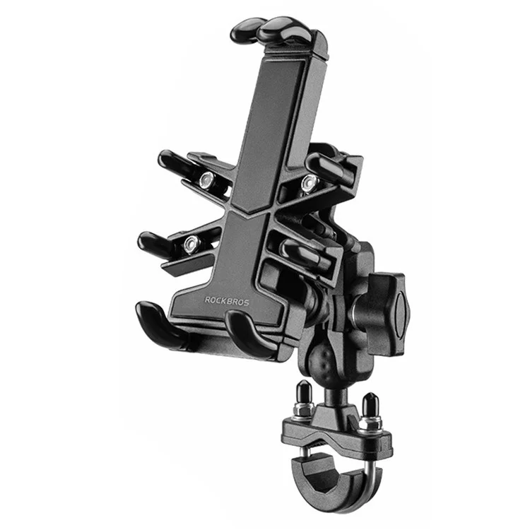 ROCKBROS 25210024 Motorcycle Cell Phone Holder Shockproof E-Bike Phone Mount for Bicycle Navigation - U-shape
