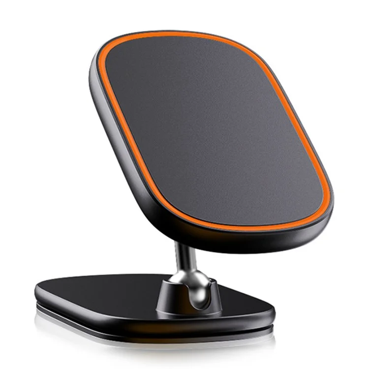 Aluminum Alloy+Silicone Magnetic Adsorption Car Navigation Folding Phone Holder Bracket