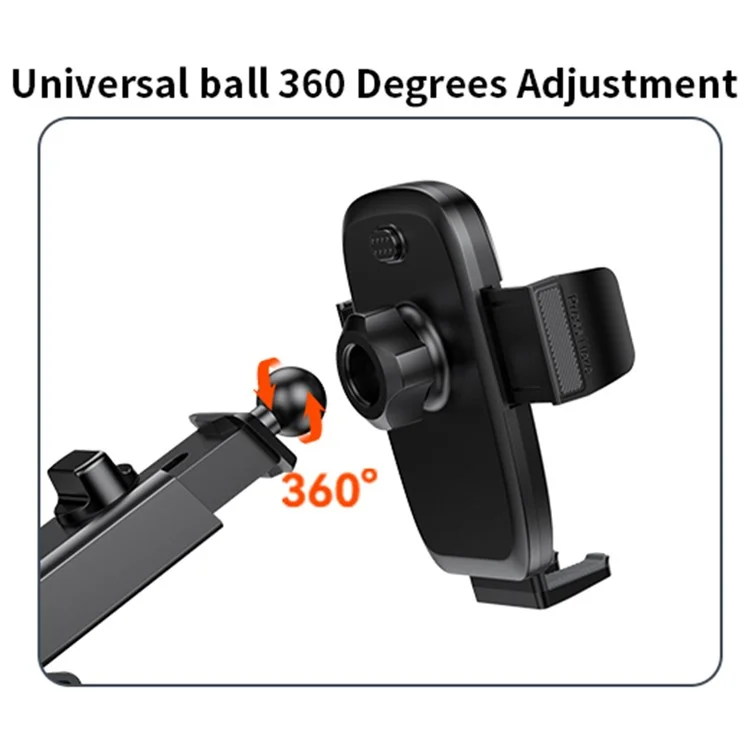 YESIDO C262 Suction Cup Phone Car Holder Retractable Long Arm Triangular Bracket