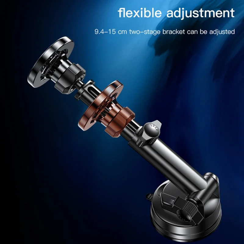 YESIDO C158 Ring Shape Magnetic Car Sucker Mount Mobile Phone Holder with Air Outlet Clip