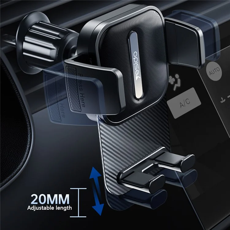 YESIDO C167 Air Vent Hook Universal Car Phone Stand Cellphone Mount Bracket