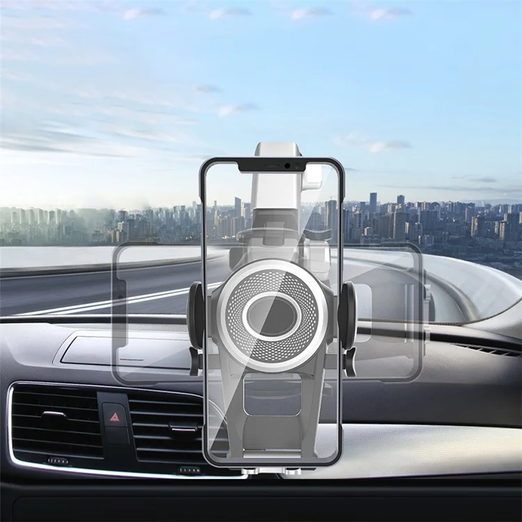 360-Degree Rotating Truck Phone Holder Dashboard Windshield Car Phone Mount with Parking Number Plate