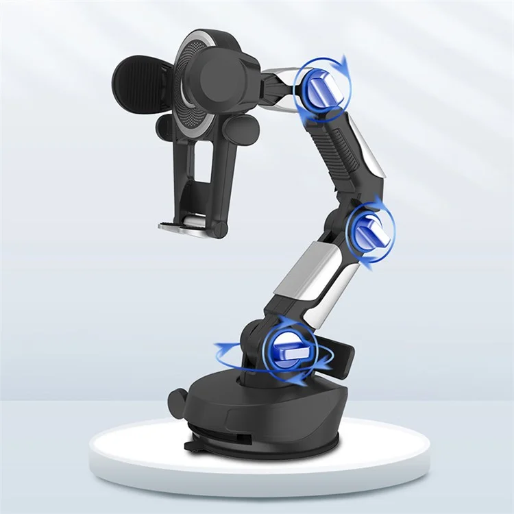 360-Degree Rotating Truck Phone Holder Dashboard Windshield Car Phone Mount with Parking Number Plate