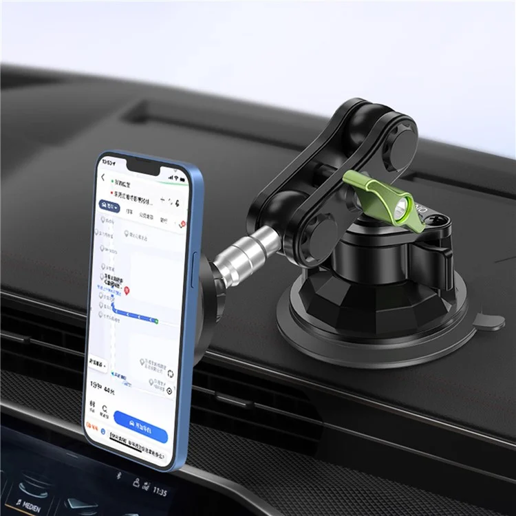 LANPARTE RBA-M01 Suporte Magnético de Metal para Telefone para Painel de Carro, Suporte de Telefone Celular Ajustável