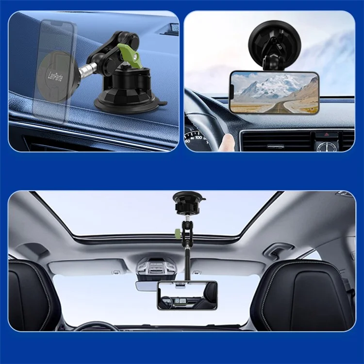 LANPARTE RBA-M01 Suporte Magnético de Metal para Telefone para Painel de Carro, Suporte de Telefone Celular Ajustável
