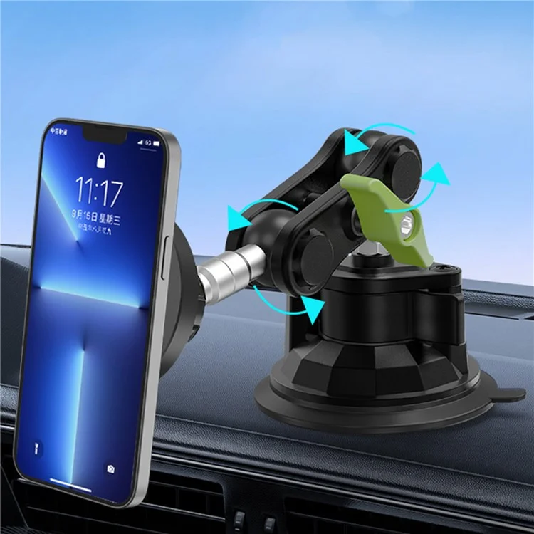LANPARTE RBA-M01 Suporte Magnético de Metal para Telefone para Painel de Carro, Suporte de Telefone Celular Ajustável
