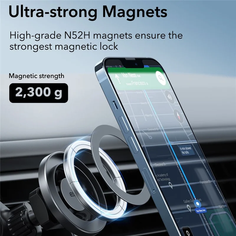 ESR 2K604 HaloLock Car Mount Magnetic Phone Holder Air Outlet Phone Bracket Stand