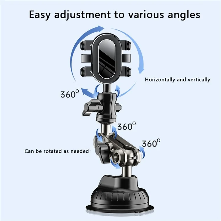 DKYK-01 Supporto per telefono a ventosa in prima persona Universal Overhead Windshield Phone Mount per guida, live streaming