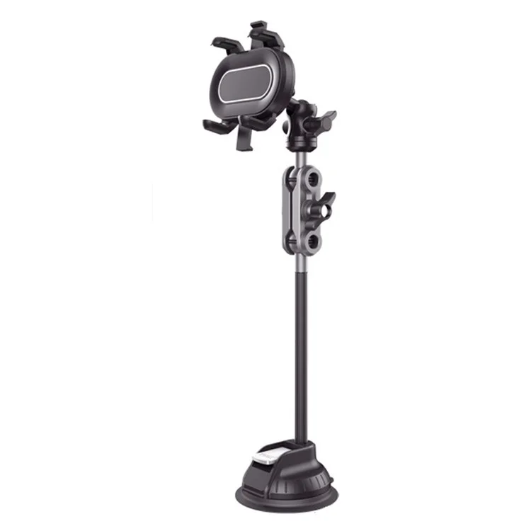 CK-01 Suction Cup Phone Mount Long Neck Car Phone Holder for Driving, Live Streaming