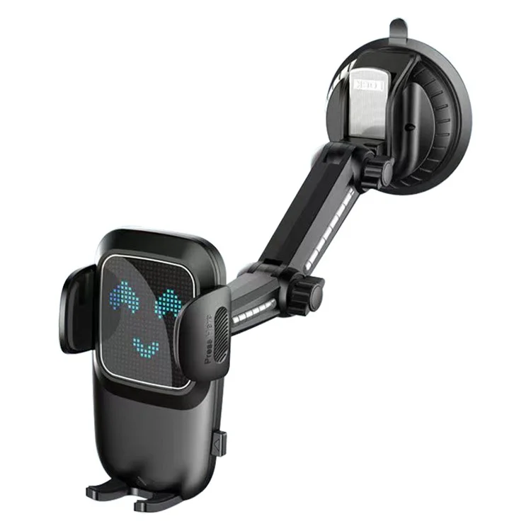XP-01 Universal Suction Cup Phone Holder Stand for Off-Road Trucks and Excavators, Standard Model - Black