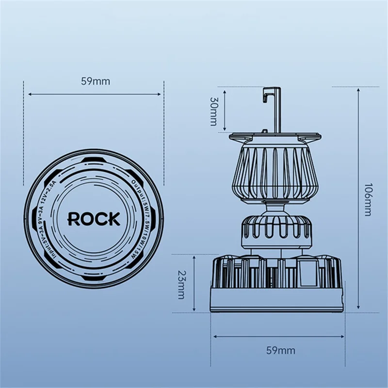 ROCK Magnetic Wireless Car Charger Compatible with MagSafe Air Vent Car Phone Mount