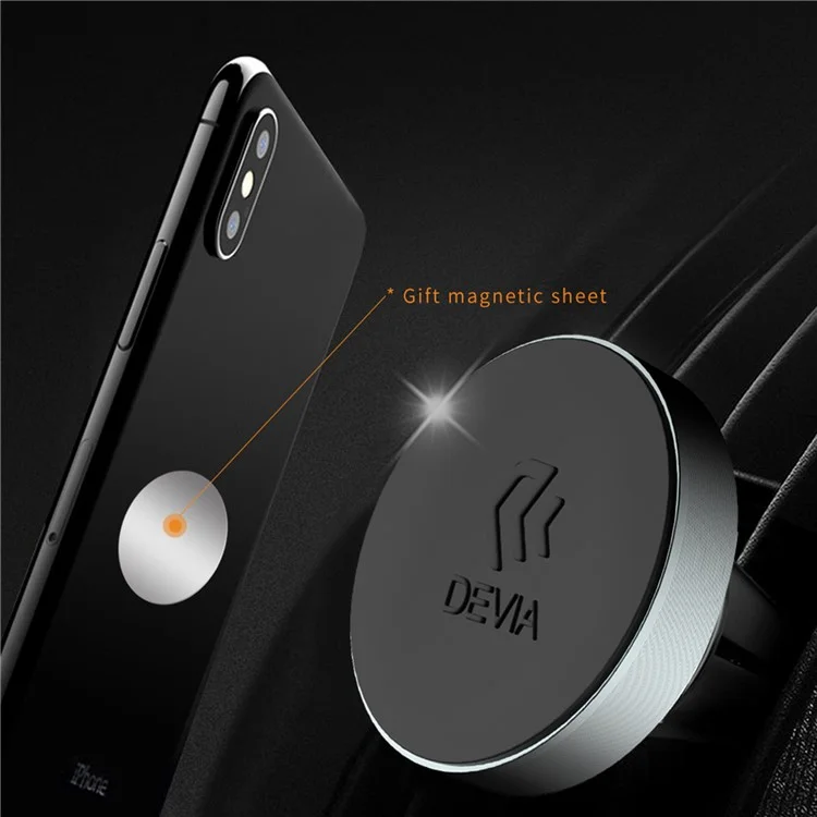 DEVIA Circle Series Magnetic Phone Mount for Car Air Vent Universal Cell Phone Holder