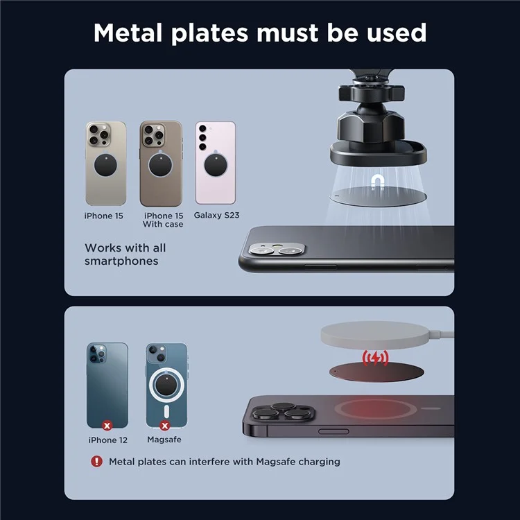 JOYROOM JR-ZS400 Magnetic Dashboard Car Phone Holder for iPhone 16 / 16 Plus / 16 Pro / 16 Pro Max