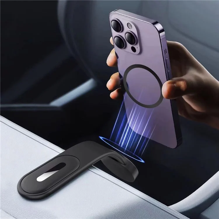 WH-160 Adhesive Car Phone Holder for iPhone 16 / 16 Plus / 16 Pro / 16 Pro Max Bendable Magnetic Adsorption Cellphone Stand