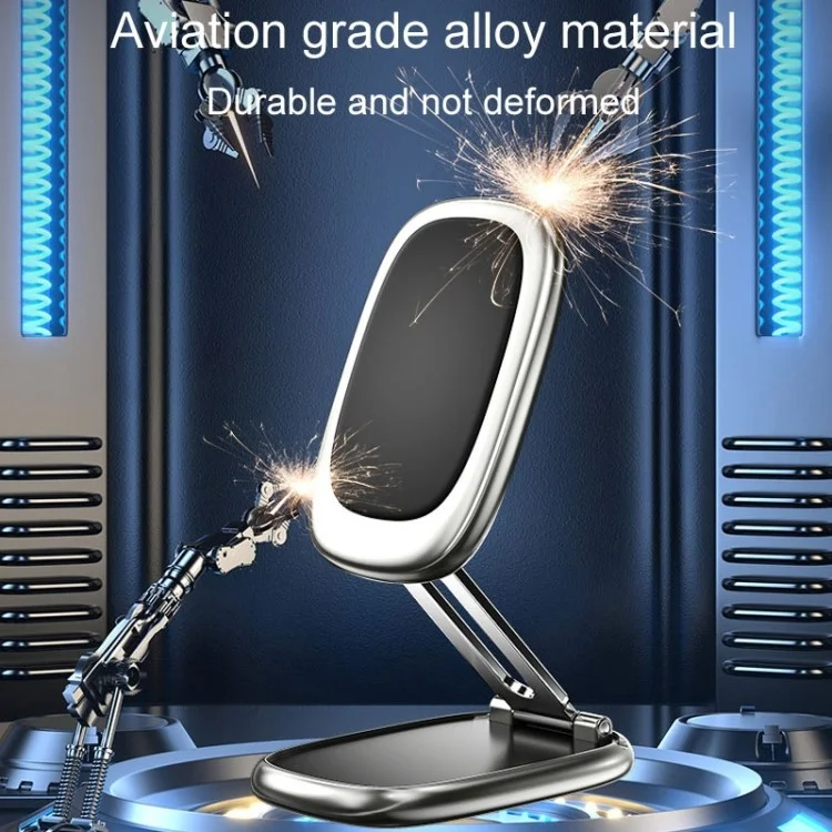 Q43 Magnetic Car Phone Holder Rotatable Foldable Desktop Phone Stand for iPhone 16 / 16 Plus / 16 Pro / 16 Pro Max