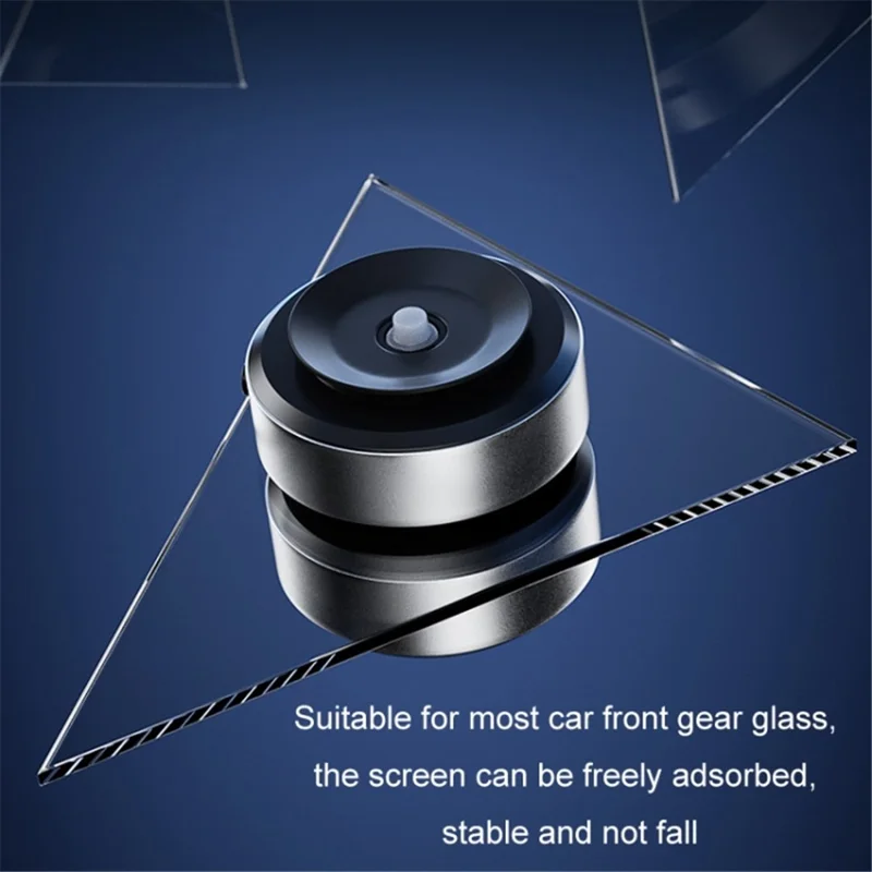 Electric Suction Cup Car Screen Windshield Mounted Magnetic Phone Holder - Black