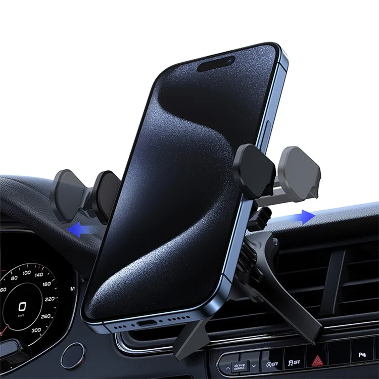 Soporte de teléfono móvil para coche USAMS ZJ077 Mini, montaje de teléfono móvil para rejilla de ventilación para teléfonos de 4.7-6.9 pulgadas