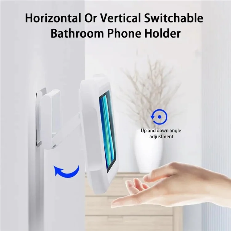 B35 Supporto per telefono doccia impermeabile con tocco sensibile Supporto da parete per bagno