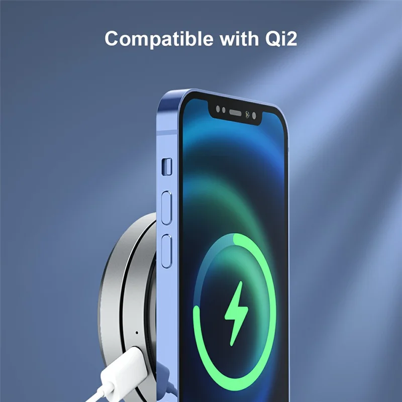 BENWIS PA-MCM-1-GY 15W Magnetic Wireless Charger Foldable Charging Stand Phone Charger