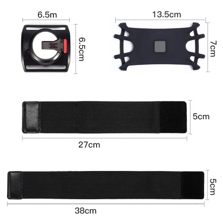 X02 Cinturino in silicone Supporto per telefono amovibile per iPhone 16 / 16 Plus / 16 Pro / 16 Pro Max Bracciale per bicicletta e corsa - Nero 