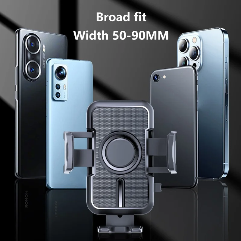 D55+105 حامل هاتف لوحة القيادة للسيارة من مادة ABS قابل للدوران بزاوية 360 درجة بمسند شفط