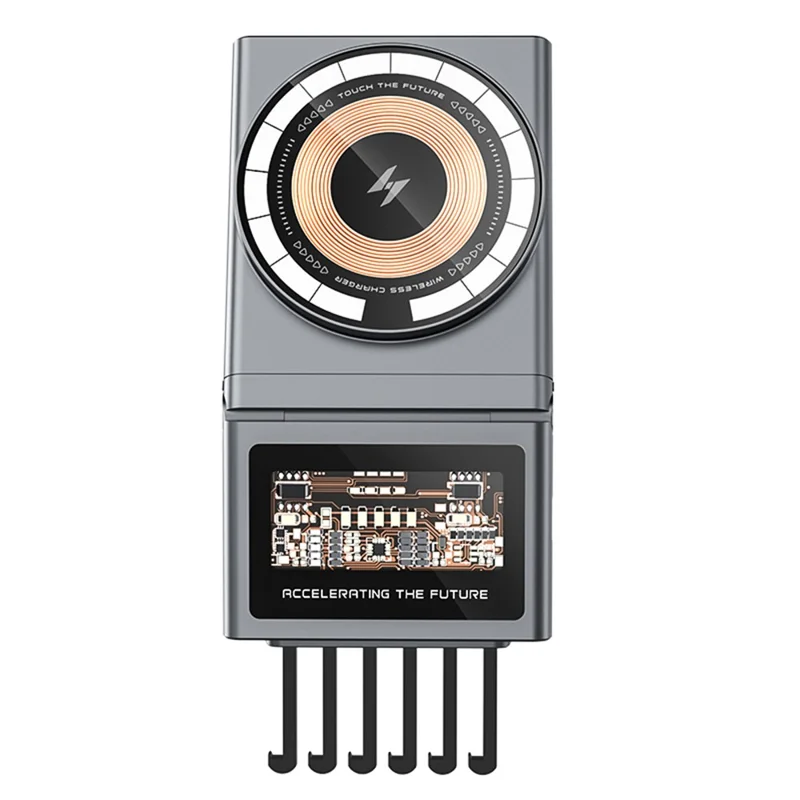 Chargeur sans fil magnétique transparent de 15 W pour Tesla Model 3 / Y