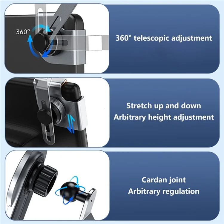 A8S For Tesla Car Screen Base 15W Wireless Charging New Energy Vehicle Navigation Bracket