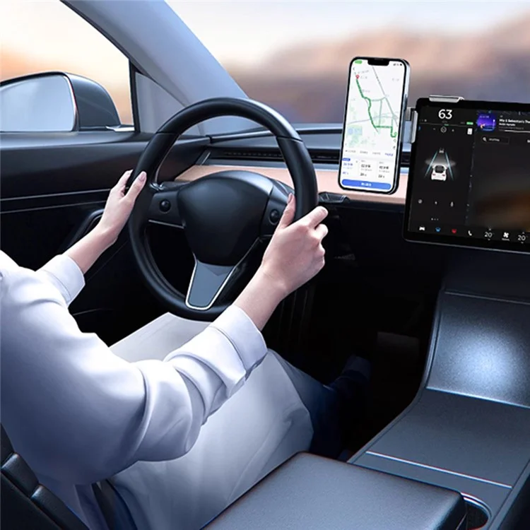 A8S For Tesla Car Screen Base 15W Wireless Charging New Energy Vehicle Navigation Bracket