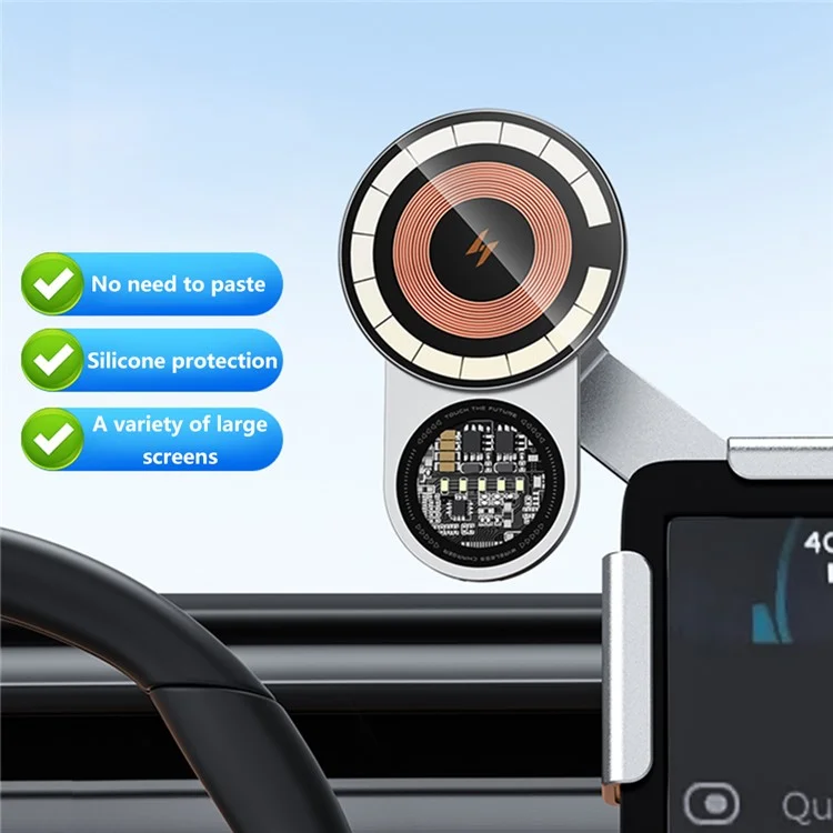 A8S For Tesla Car Screen Base 15W Wireless Charging New Energy Vehicle Navigation Bracket