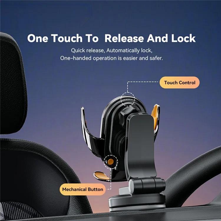 ESSAGER Music Pickup Lighting Car Phone Holder Wireless Ladegerät mit Hook+Saugnapf Boden