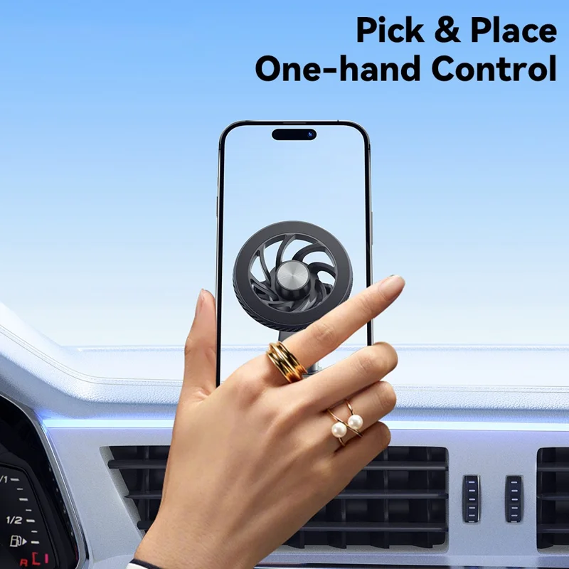 ESSAGER ES-ZJ24 Universalter magnetischer Autohalterung 360 Grad drehbar Handyhalterung - Blumenform Lüftungshalterung