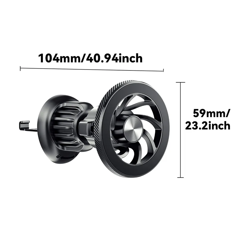 ESSAGER ES-ZJ24 Universalter magnetischer Autohalterung 360 Grad drehbar Handyhalterung - Blumenform Lüftungshalterung