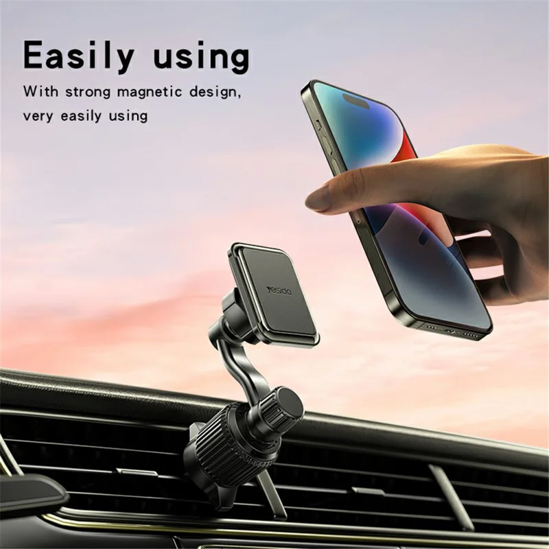 YESIDO C244 Car Air Vent Phone Mount Rotation Magnetic Absorption Cellphone Holder Bracket