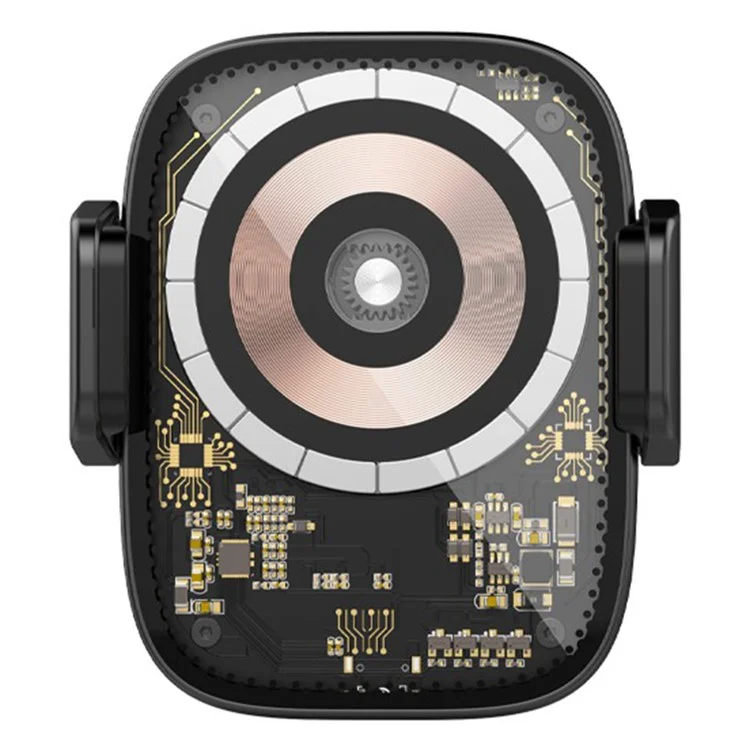 X17 Car Air Outlet Mount Phone Holder Tempered Glass Panel Magnetic 15W Wireless Charger