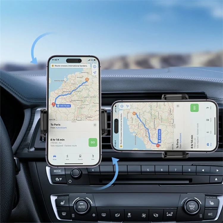 X17 Car Air Outlet Mount Phone Holder Tempered Glass Panel Magnetic 15W Wireless Charger