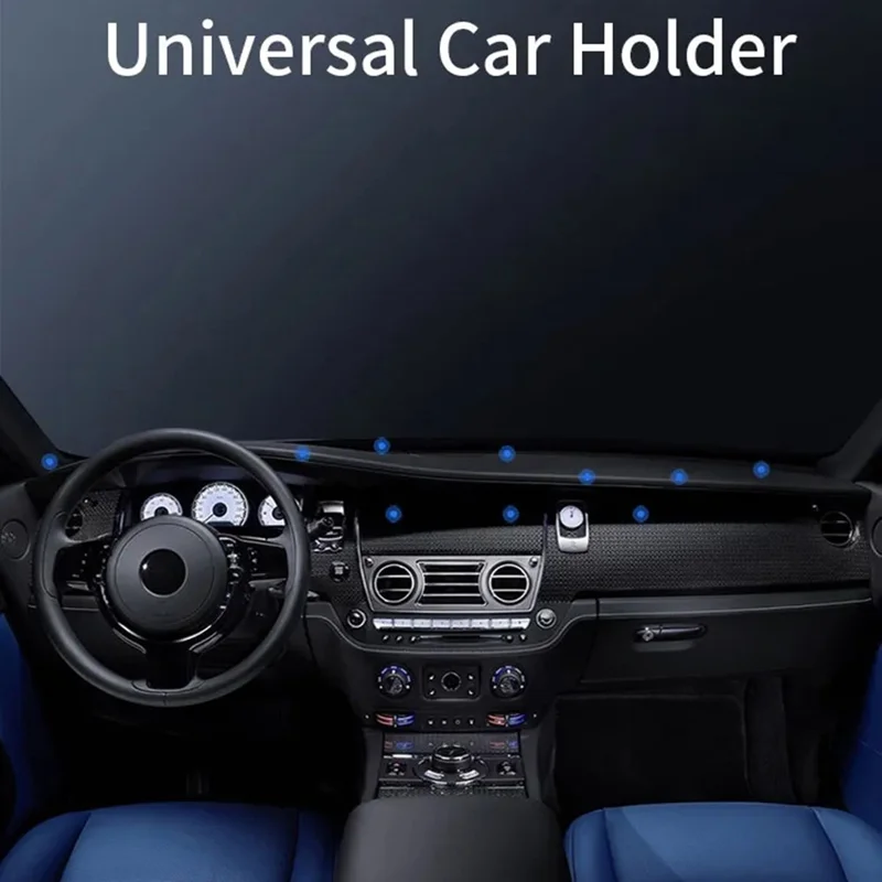 JMARY MH-82 Car Dashboard Mount Magnetic Phone Holder Zinc Alloy Foldable Cellphone Stand