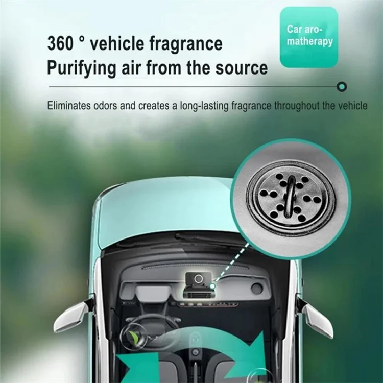 Car Phone Holder 4-in-1 Car Aromatherapy Vehicle Radiator Temporary Parking Number Sign - 12V
